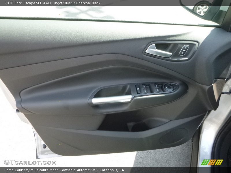 Ingot Silver / Charcoal Black 2018 Ford Escape SEL 4WD