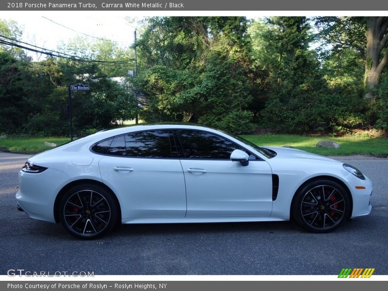 Carrara White Metallic / Black 2018 Porsche Panamera Turbo