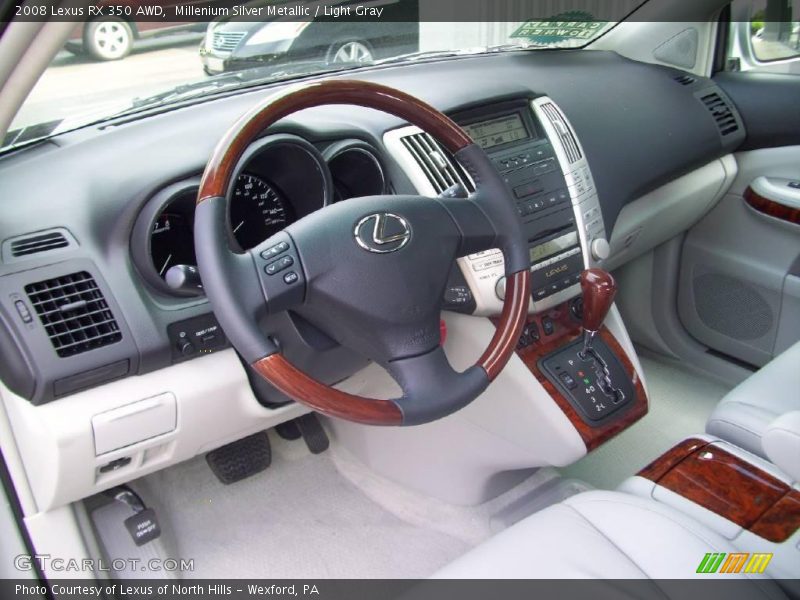 Millenium Silver Metallic / Light Gray 2008 Lexus RX 350 AWD