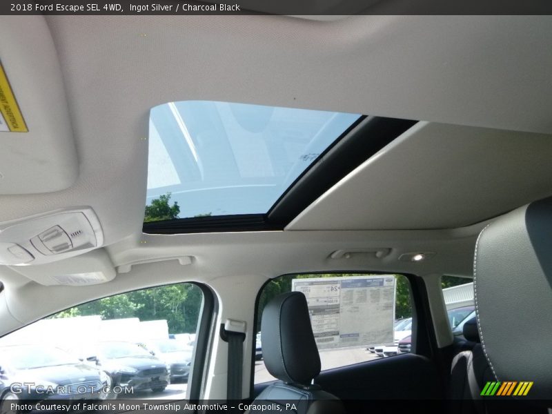 Ingot Silver / Charcoal Black 2018 Ford Escape SEL 4WD