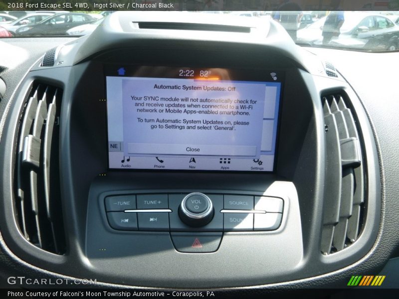 Ingot Silver / Charcoal Black 2018 Ford Escape SEL 4WD