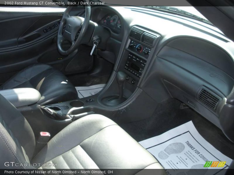 Black / Dark Charcoal 2002 Ford Mustang GT Convertible