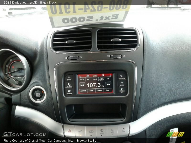 Billet / Black 2018 Dodge Journey SE