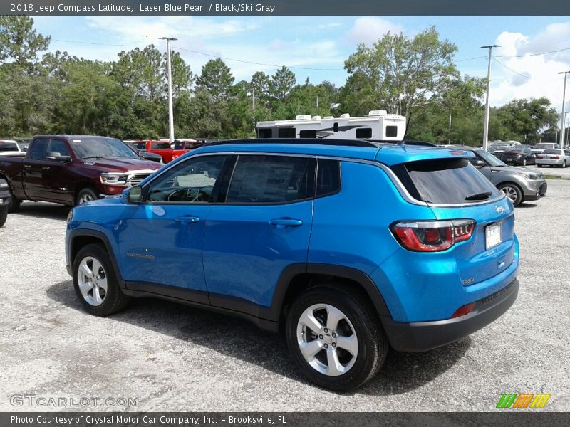 Laser Blue Pearl / Black/Ski Gray 2018 Jeep Compass Latitude