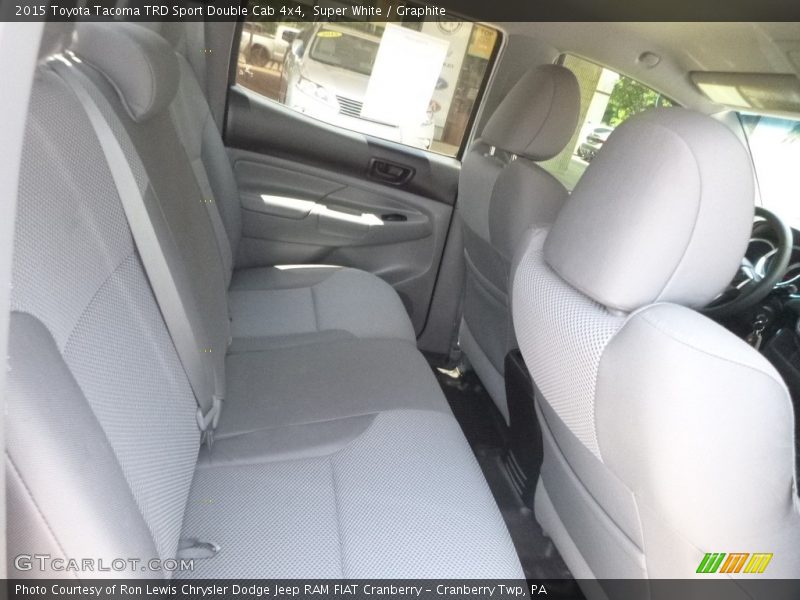 Super White / Graphite 2015 Toyota Tacoma TRD Sport Double Cab 4x4