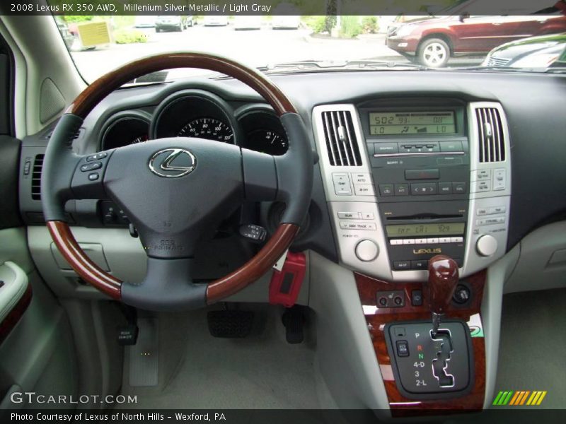 Millenium Silver Metallic / Light Gray 2008 Lexus RX 350 AWD