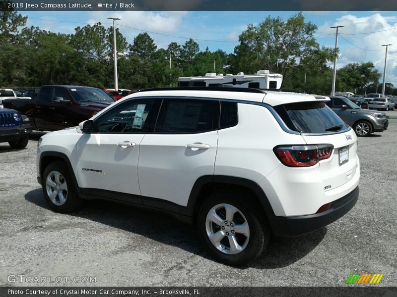 White / Black 2018 Jeep Compass Latitude