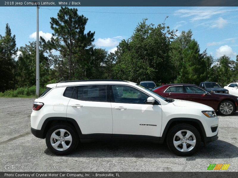 White / Black 2018 Jeep Compass Latitude