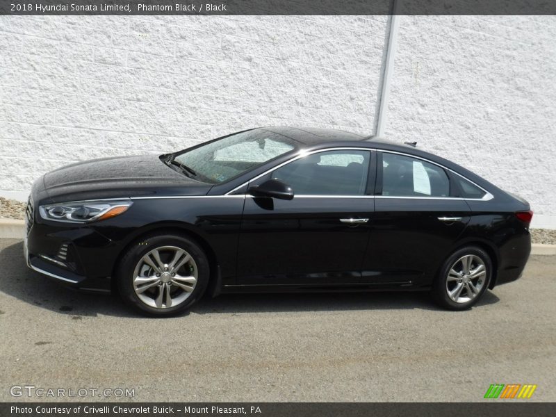 Phantom Black / Black 2018 Hyundai Sonata Limited