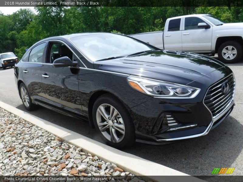 Phantom Black / Black 2018 Hyundai Sonata Limited