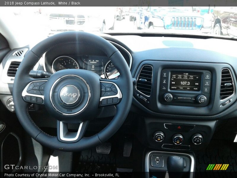 White / Black 2018 Jeep Compass Latitude