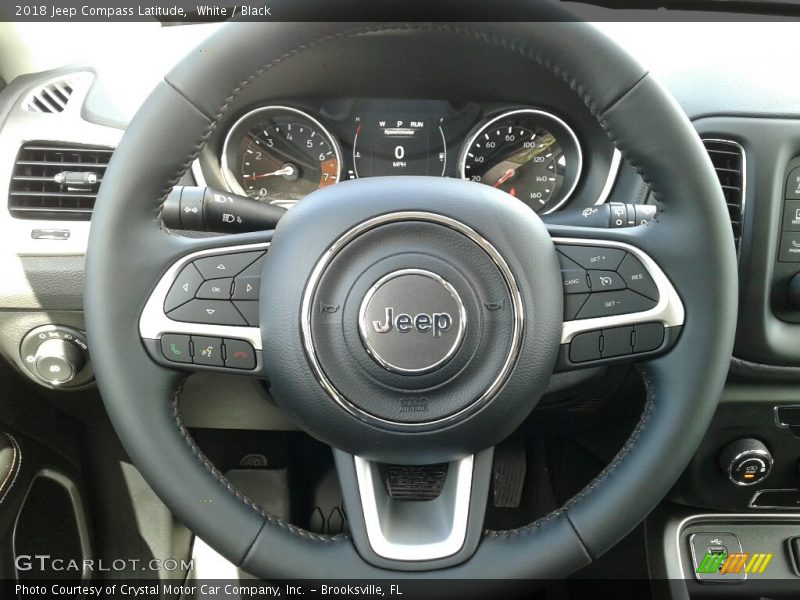 White / Black 2018 Jeep Compass Latitude