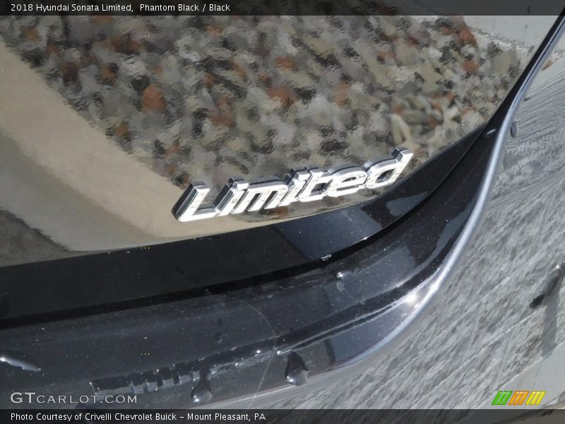 Phantom Black / Black 2018 Hyundai Sonata Limited