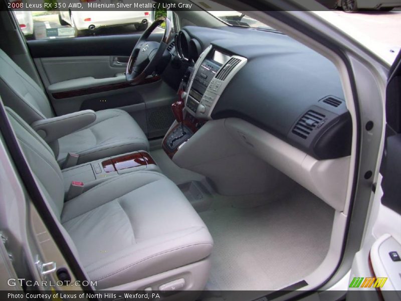 Millenium Silver Metallic / Light Gray 2008 Lexus RX 350 AWD