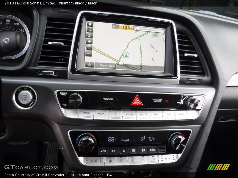 Phantom Black / Black 2018 Hyundai Sonata Limited