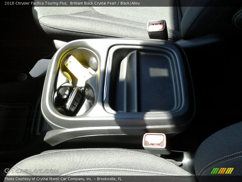Brilliant Black Crystal Pearl / Black/Alloy 2018 Chrysler Pacifica Touring Plus