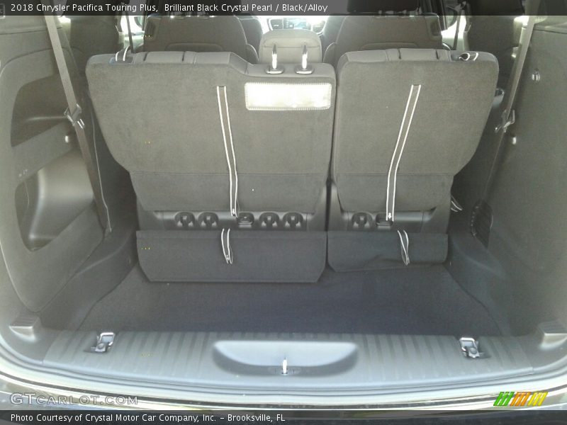 Brilliant Black Crystal Pearl / Black/Alloy 2018 Chrysler Pacifica Touring Plus