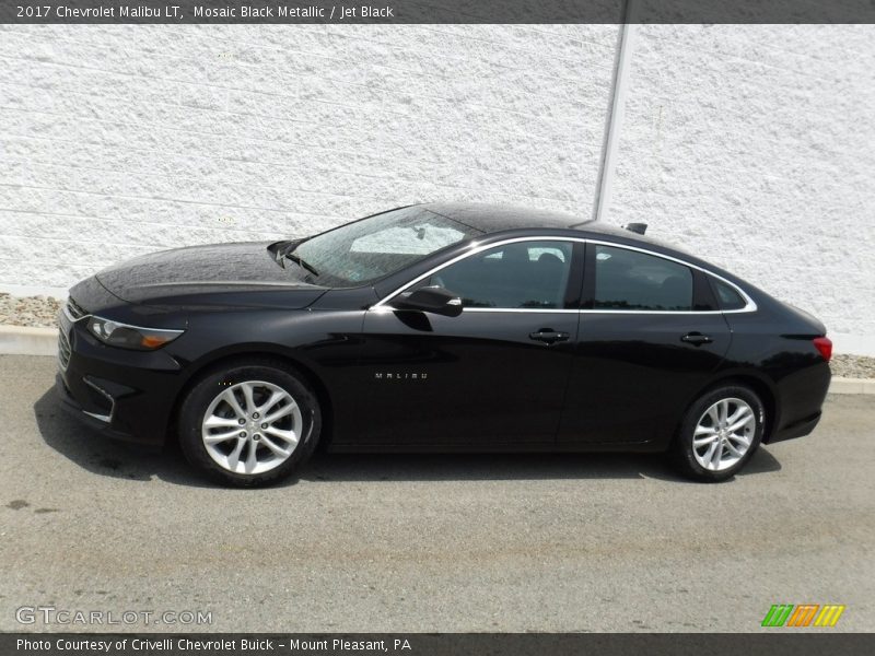 Mosaic Black Metallic / Jet Black 2017 Chevrolet Malibu LT