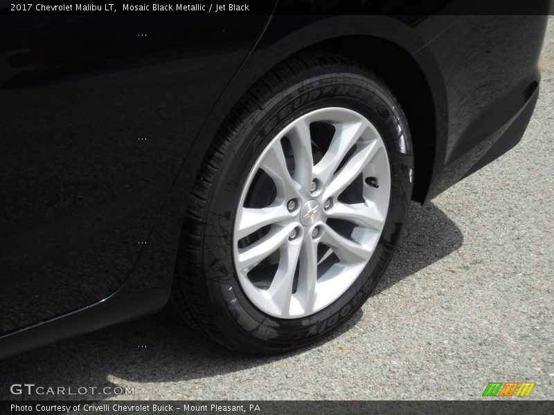 Mosaic Black Metallic / Jet Black 2017 Chevrolet Malibu LT
