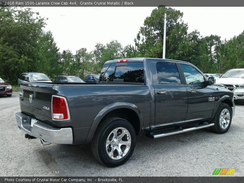 Granite Crystal Metallic / Black 2018 Ram 1500 Laramie Crew Cab 4x4