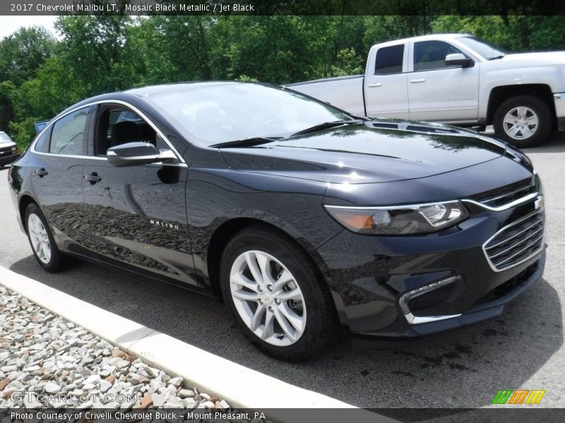 Mosaic Black Metallic / Jet Black 2017 Chevrolet Malibu LT