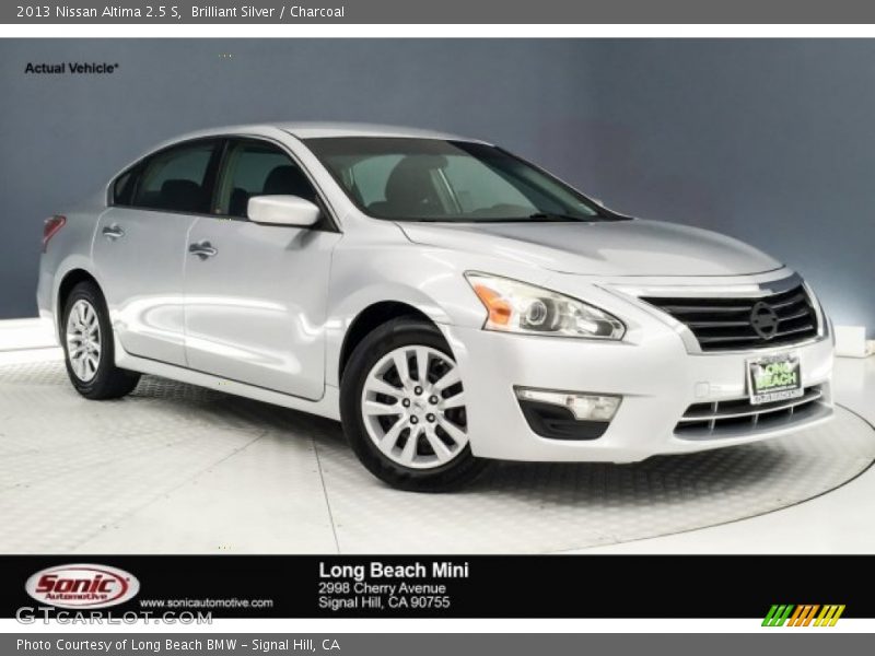 Brilliant Silver / Charcoal 2013 Nissan Altima 2.5 S
