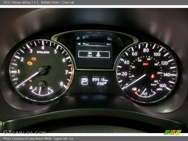 Brilliant Silver / Charcoal 2013 Nissan Altima 2.5 S