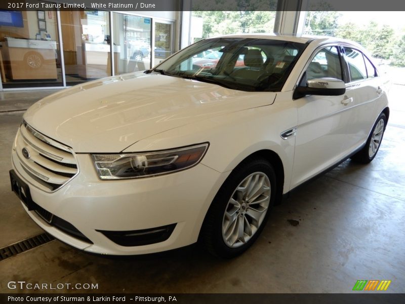 White Platinum / Dune 2017 Ford Taurus Limited