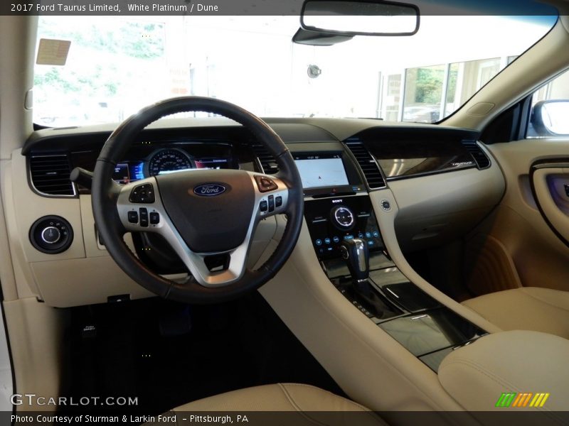 White Platinum / Dune 2017 Ford Taurus Limited