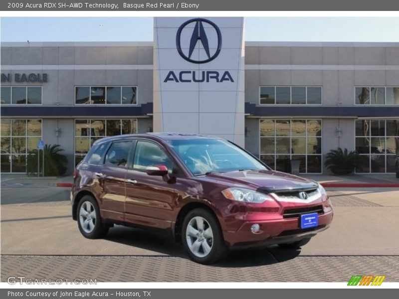 Basque Red Pearl / Ebony 2009 Acura RDX SH-AWD Technology