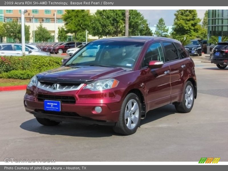 Basque Red Pearl / Ebony 2009 Acura RDX SH-AWD Technology