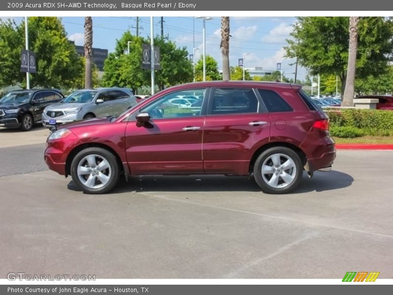 Basque Red Pearl / Ebony 2009 Acura RDX SH-AWD Technology