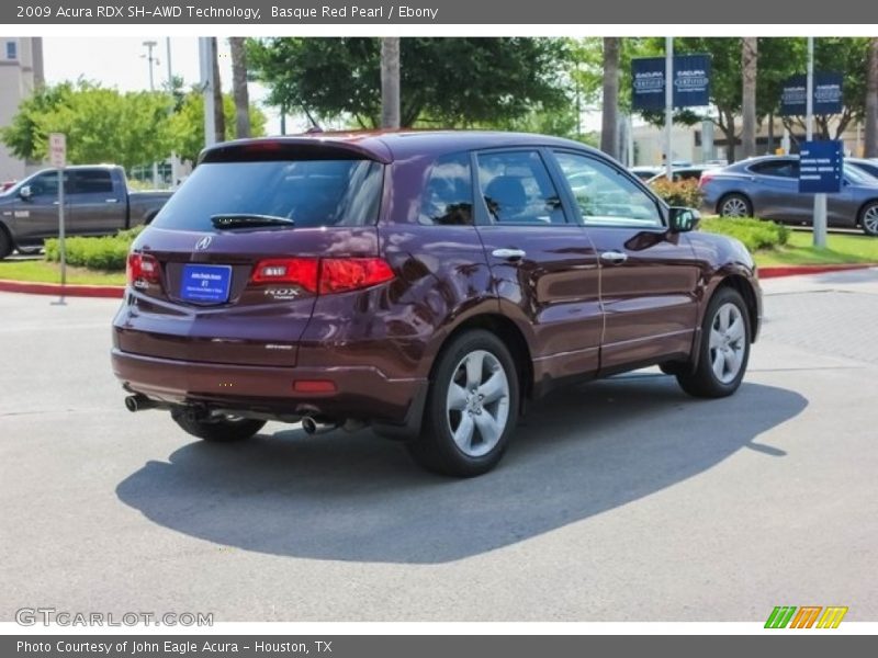 Basque Red Pearl / Ebony 2009 Acura RDX SH-AWD Technology