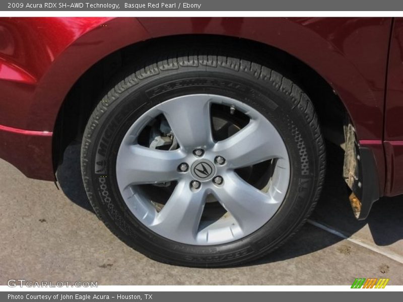 Basque Red Pearl / Ebony 2009 Acura RDX SH-AWD Technology