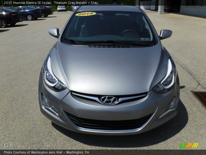 Titanium Gray Metallic / Gray 2015 Hyundai Elantra SE Sedan