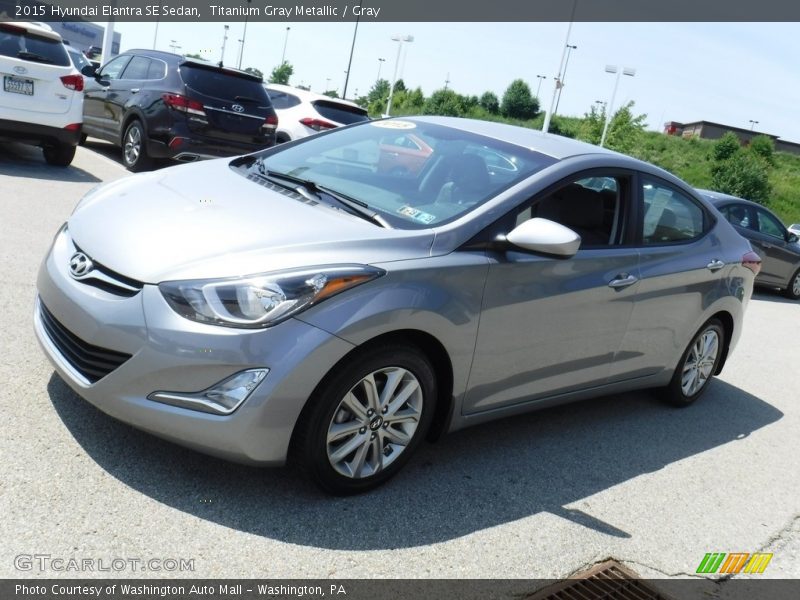 Titanium Gray Metallic / Gray 2015 Hyundai Elantra SE Sedan