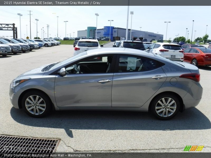 Titanium Gray Metallic / Gray 2015 Hyundai Elantra SE Sedan