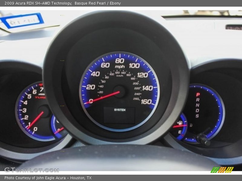 Basque Red Pearl / Ebony 2009 Acura RDX SH-AWD Technology