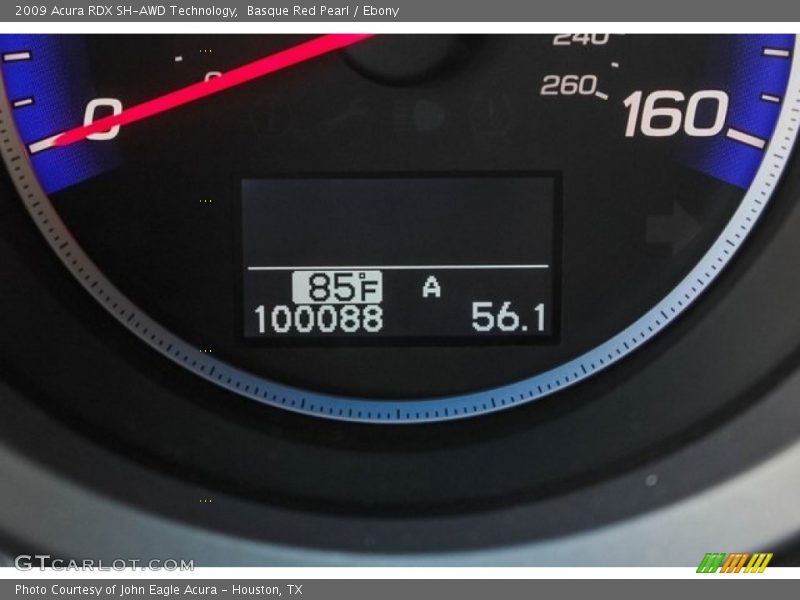 Basque Red Pearl / Ebony 2009 Acura RDX SH-AWD Technology