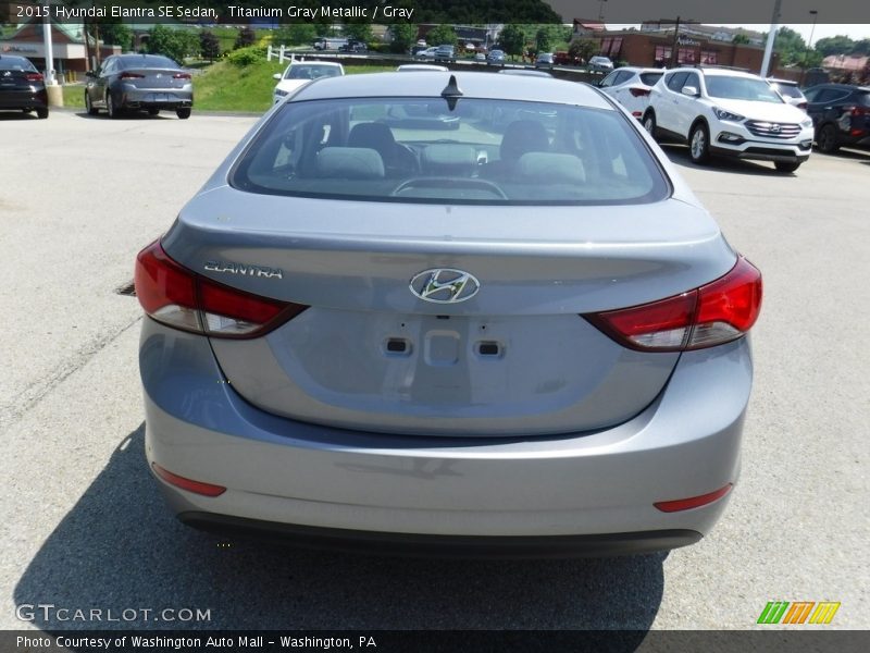 Titanium Gray Metallic / Gray 2015 Hyundai Elantra SE Sedan