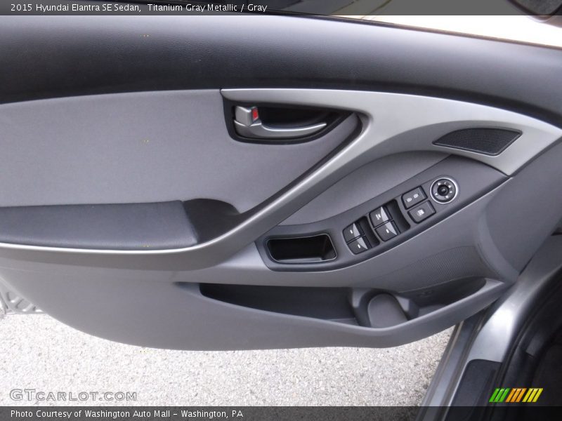 Titanium Gray Metallic / Gray 2015 Hyundai Elantra SE Sedan