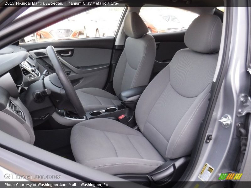Titanium Gray Metallic / Gray 2015 Hyundai Elantra SE Sedan