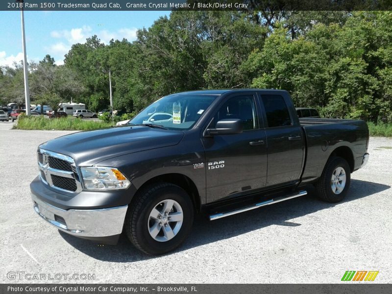 Granite Crystal Metallic / Black/Diesel Gray 2018 Ram 1500 Tradesman Quad Cab