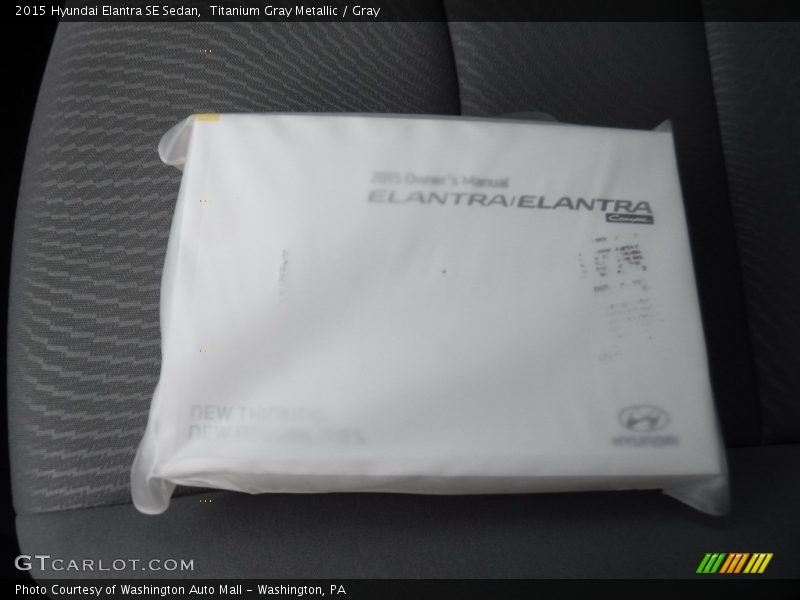 Titanium Gray Metallic / Gray 2015 Hyundai Elantra SE Sedan
