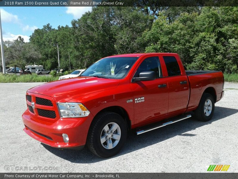 Flame Red / Black/Diesel Gray 2018 Ram 1500 Express Quad Cab