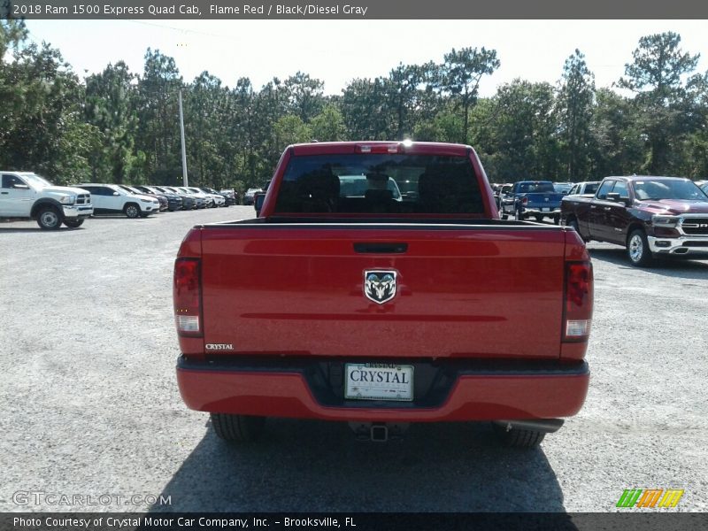 Flame Red / Black/Diesel Gray 2018 Ram 1500 Express Quad Cab