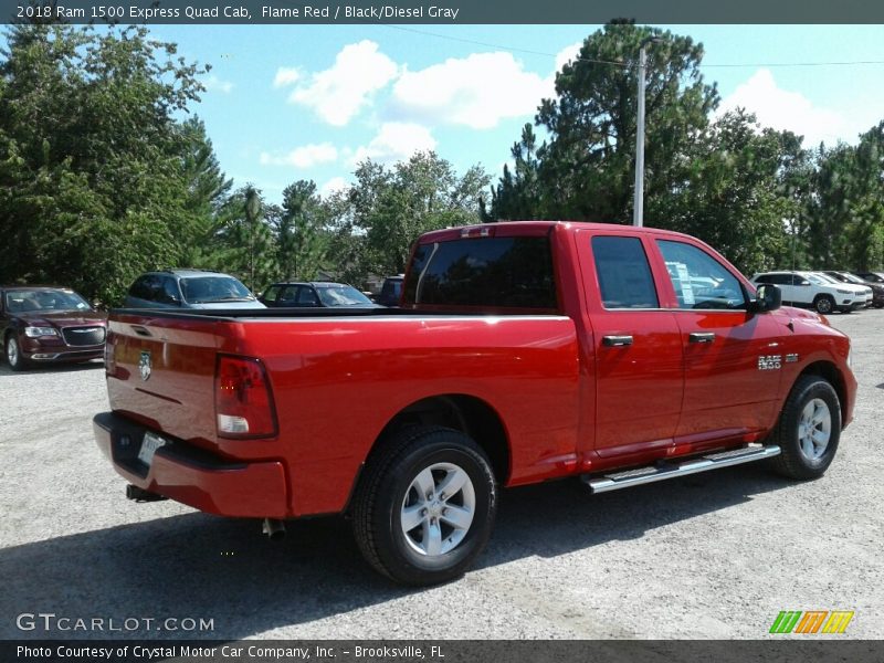 Flame Red / Black/Diesel Gray 2018 Ram 1500 Express Quad Cab