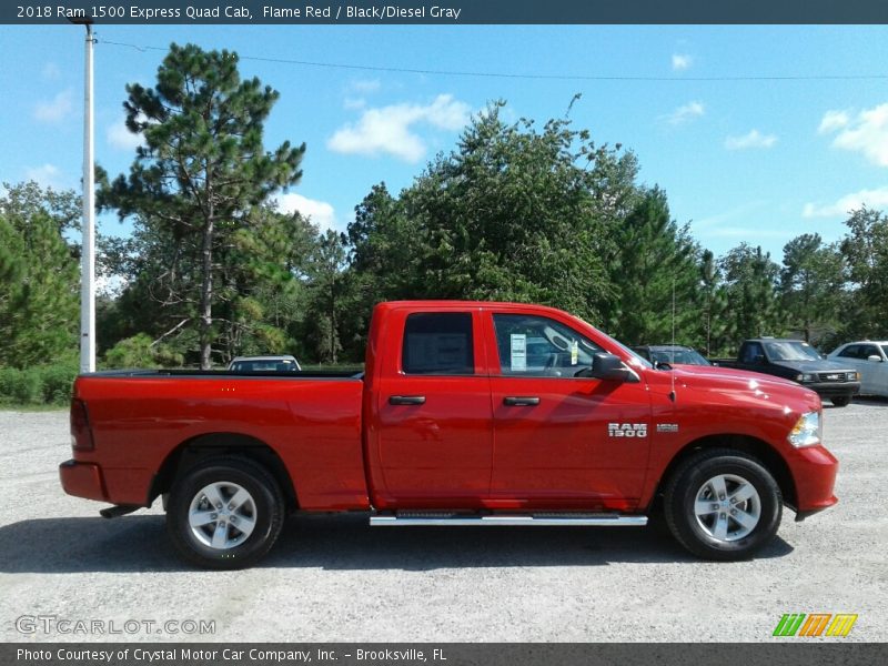 Flame Red / Black/Diesel Gray 2018 Ram 1500 Express Quad Cab