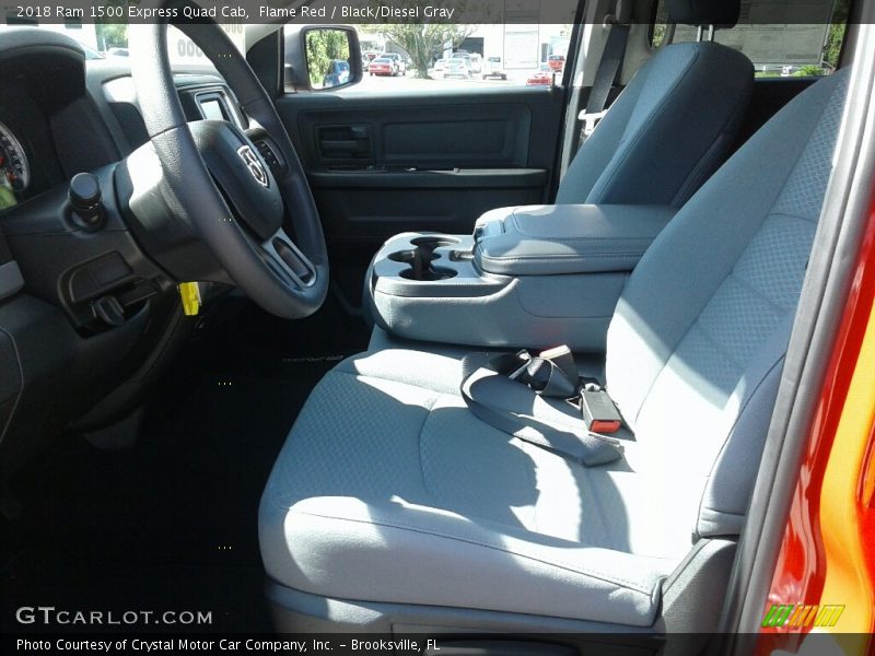 Flame Red / Black/Diesel Gray 2018 Ram 1500 Express Quad Cab