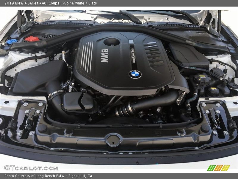 Alpine White / Black 2019 BMW 4 Series 440i Coupe